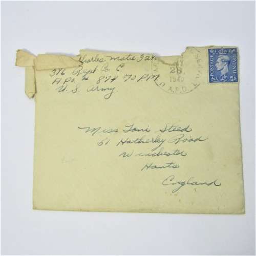 Lot of four used postal envelopes from England