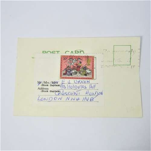 Lot of four used postal envelopes from England
