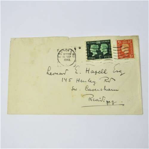 Lot of four used postal envelopes from England