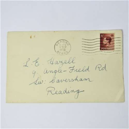 Lot of four used postal envelopes from England