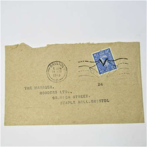 Lot of four used postal envelopes from England