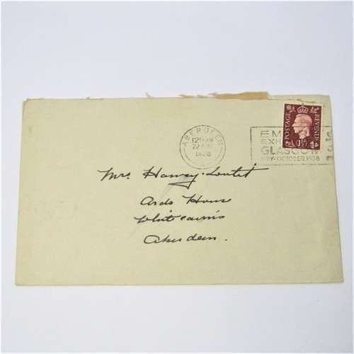 Lot of four used postal envelopes from England