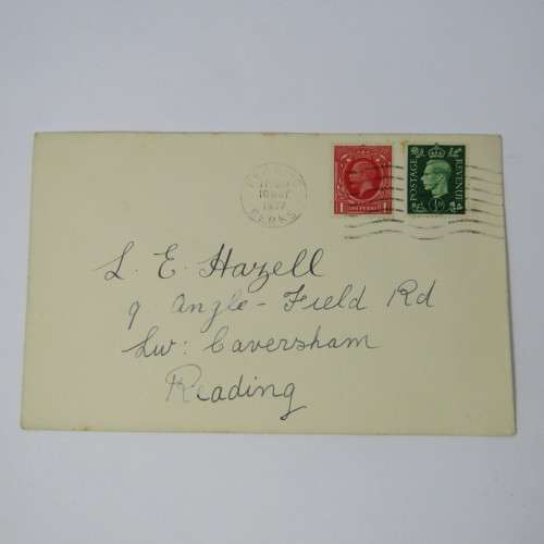 Lot of four used postal envelopes from England