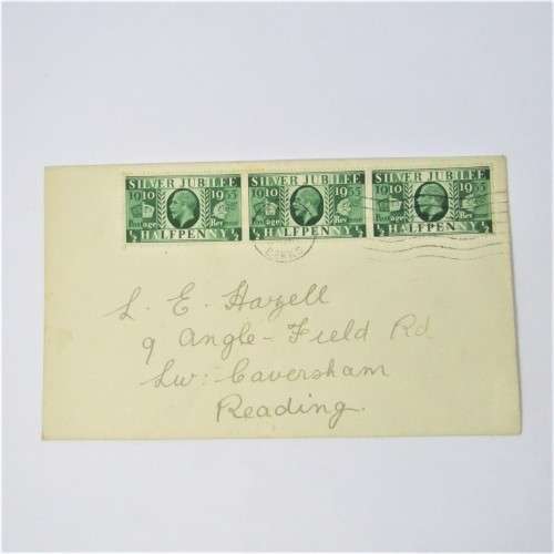 Lot of four used postal envelopes from England