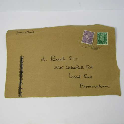 Lot of four used postal envelopes from England