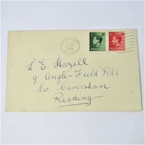 Lot of four Used postal envelopes from England to South Africa