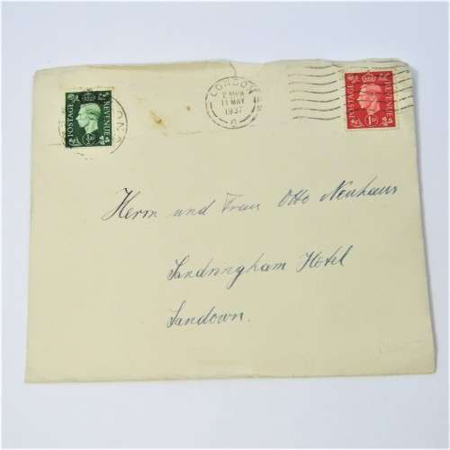 Lot of four Used postal envelopes from England to South Africa