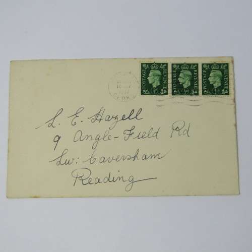 Lot of four Used postal envelopes from England to South Africa