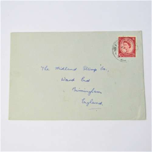 Lot of four Used postal envelopes from England to South Africa