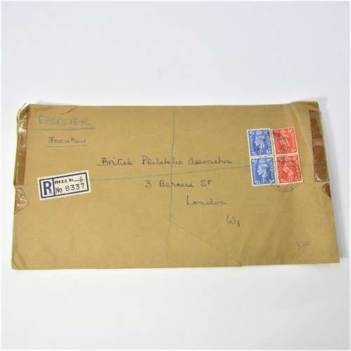 Postally used envelope from England