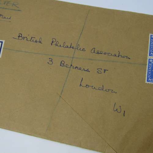 Postally used envelope from England