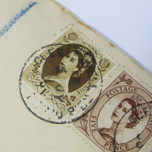 British registered cover to South Africa , marked First Day Cover
