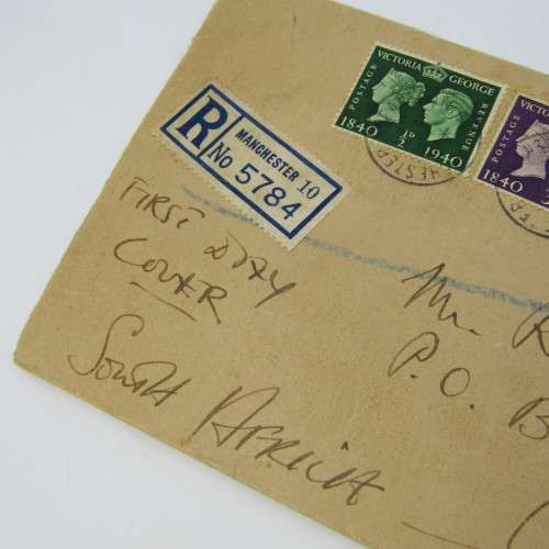 British registered cover to South Africa