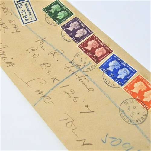 British registered cover to South Africa