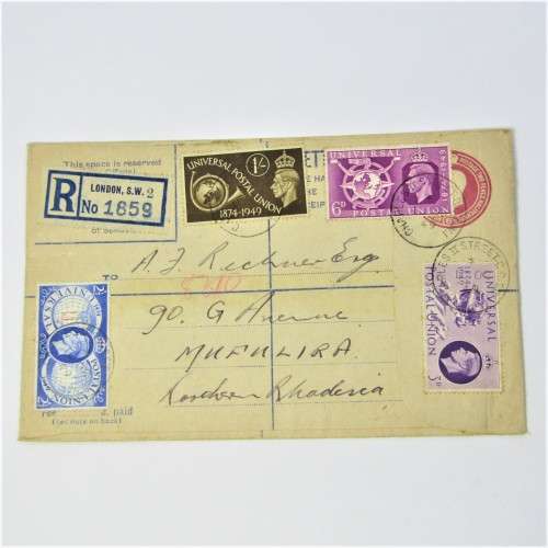 British registered cover to Southern Rhodesia