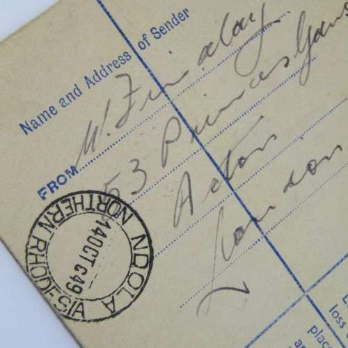 British registered cover to Southern Rhodesia
