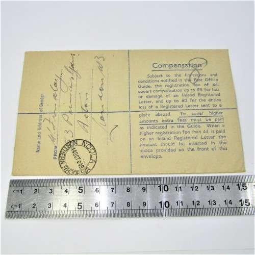 British registered cover to Southern Rhodesia