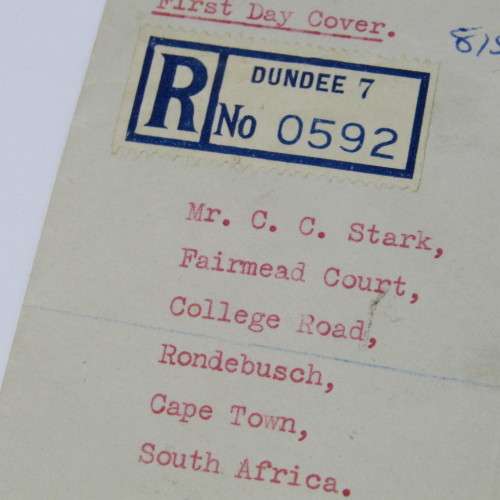 British Air Mail to South Africa Registered