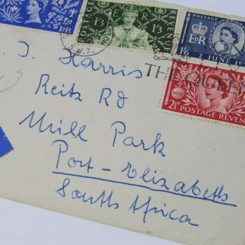 England to South Africa cover Air Mail