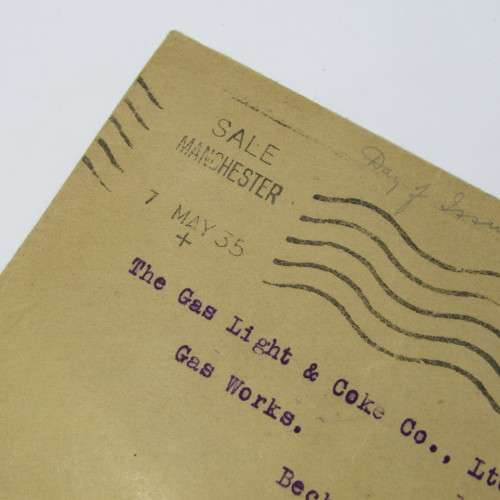 Silver Jubilee First day cover from Manchester to London with 1935 silver jubilee stamp