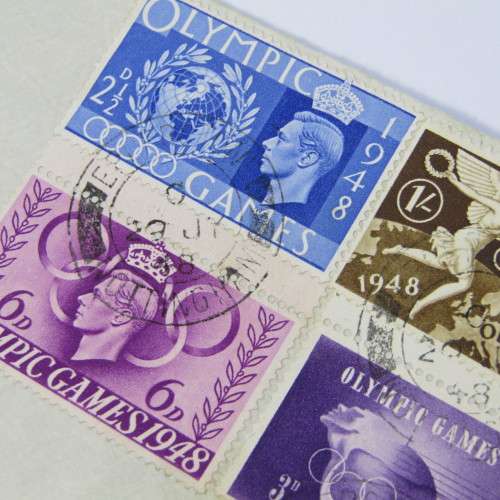 Postally used envelope from England to Rhodesia