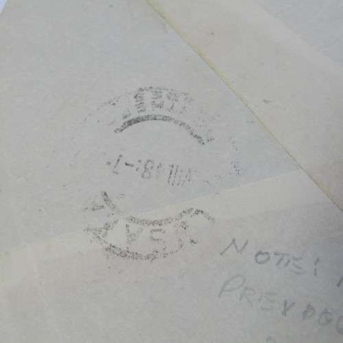 Postally used envelope from England to Rhodesia