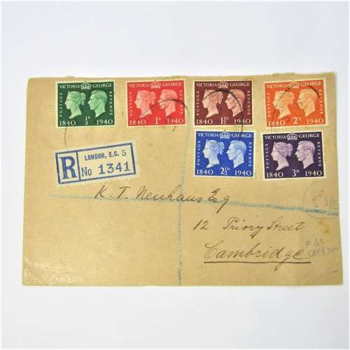 2 used envelopes from England