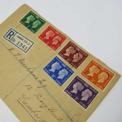 2 used envelopes from England