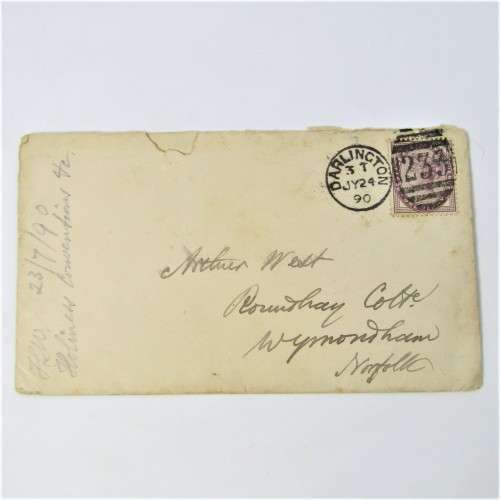 Lot of three Used postal envelopes from England