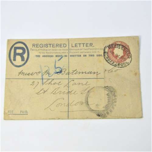 Lot of three Used postal envelopes from England
