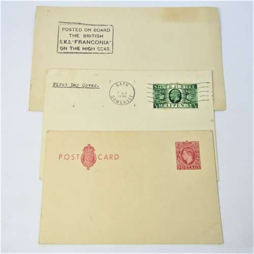 Lot of three Used postal envelopes from England