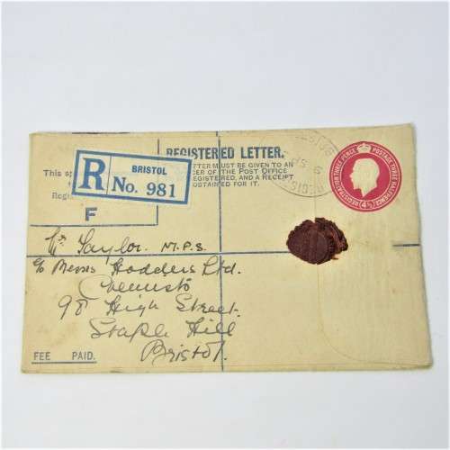 Lot of three Used postal envelopes from England