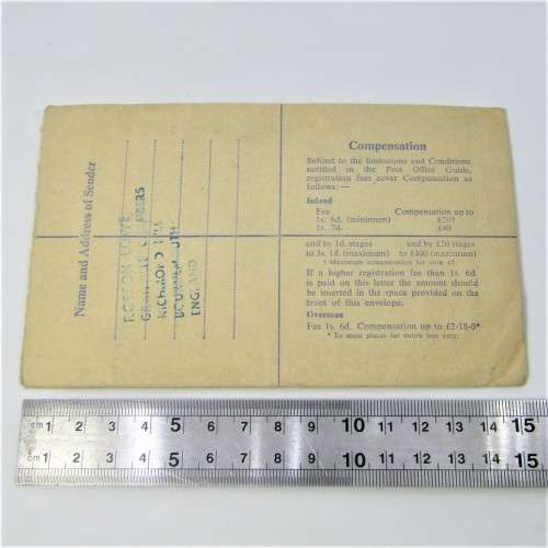 Lot of three Used postal envelopes from England