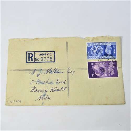 Lot of three Used postal envelopes from England