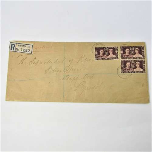 Lot of three Used postal envelopes from England