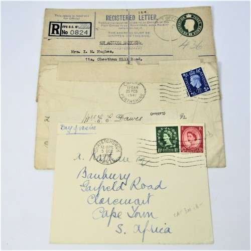 Lot of three Used postal envelopes from England