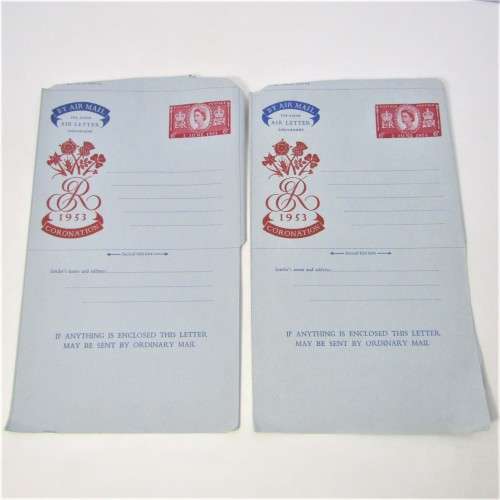 Lot of 4 unused Airmail letter cards