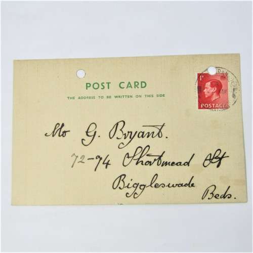 4 used Post cards from England