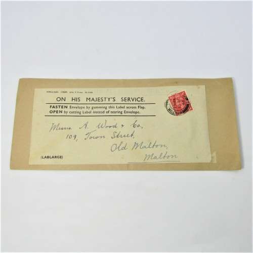 Lot of four used postal envelopes from England