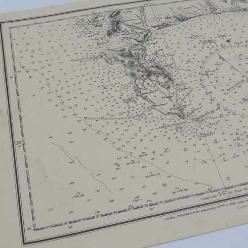 Reprinted map of Duiker point to Cape Hangklip - Portion of chart 2082 - 28 x 40 cm