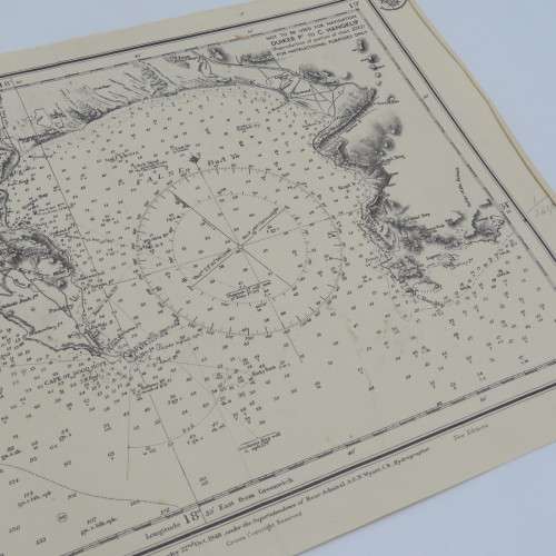 Reprinted map of Duiker point to Cape Hangklip - Portion of chart 2082 - 28 x 40 cm