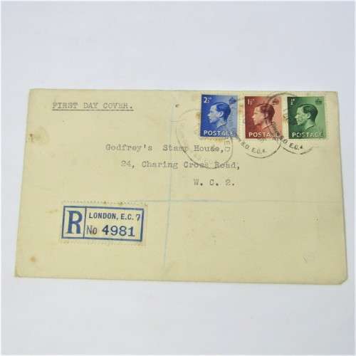Lot of three Used postal envelopes from England