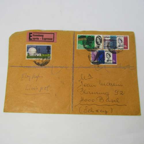 Lot of three Used postal envelopes from England