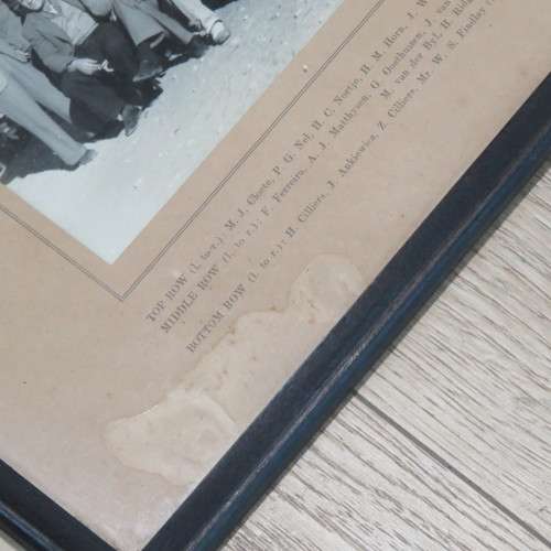 Vintage mining picture of 1948 Freddies North Lease Area No.2 North Shaft sinking crew with names