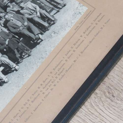 Vintage mining picture of 1948 Freddies North Lease Area No.2 North Shaft sinking crew with names