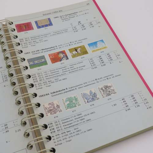 New Zumstein Schweiz Liechtenstein stamp catalogue 1985