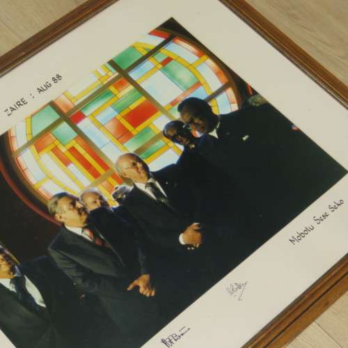 Zaire 1988 picture of meeting between Magnus Malan, Pik Botha, PW Botha and Mobotu Sese Seko
