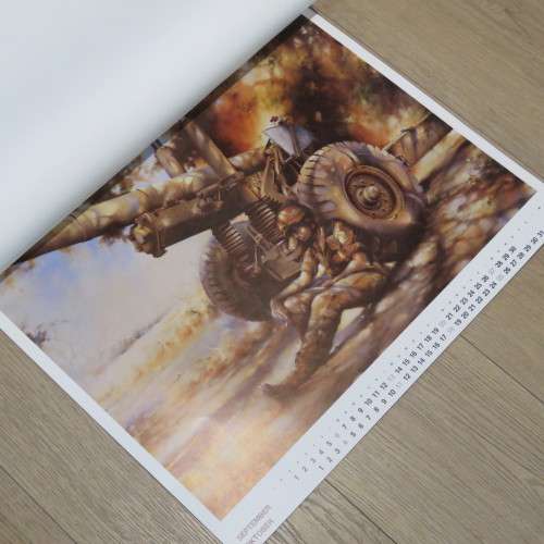 1987 SA Army battle school Calendar with beautiful pictures - Size 49 x 62 cm