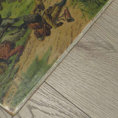 Fritz Neumann Print of German soldiers encounter in German East Africa - Size 39 x 51 cm