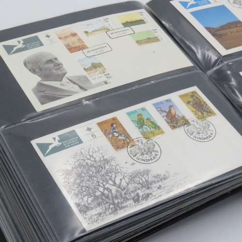 First day cover album with over 100 pages - Included 56 South West Africa First day covers